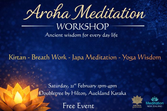 Aroha Meditation Workshop - 21 February 2026